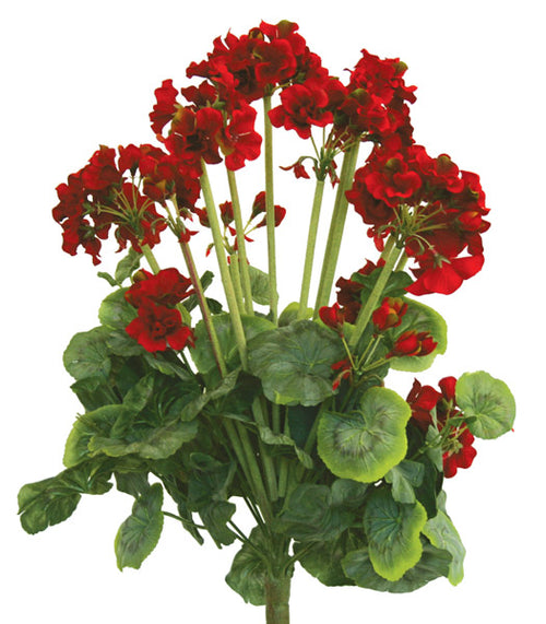 Geranium Flower Bush - Artificial - Red  ✰✰✰ SPECIAL  ✰✰✰