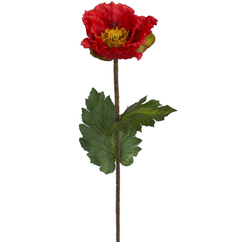 ANZAC Poppy Stem - Red