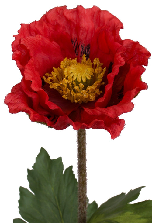 Artificial Red Poppy from www.decorflowers.co.nz
