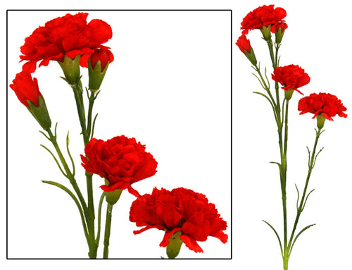 Carnation Flower Spray - Red - Box Lot Deal (6) SPECIAL